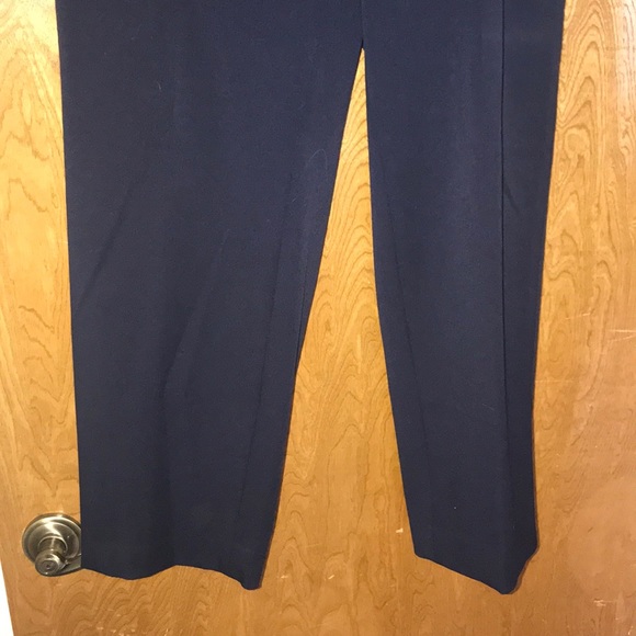 Smooth petite navy dress pants - Picture 2 of 7